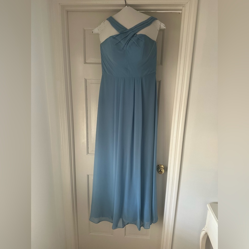 Blue bridesmaids dress